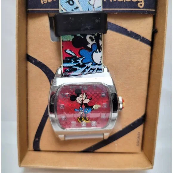 Vintage Original Mickey MINNIE Watch By Disney Comic Strap MU1114  Untested - Picture 3 of 12